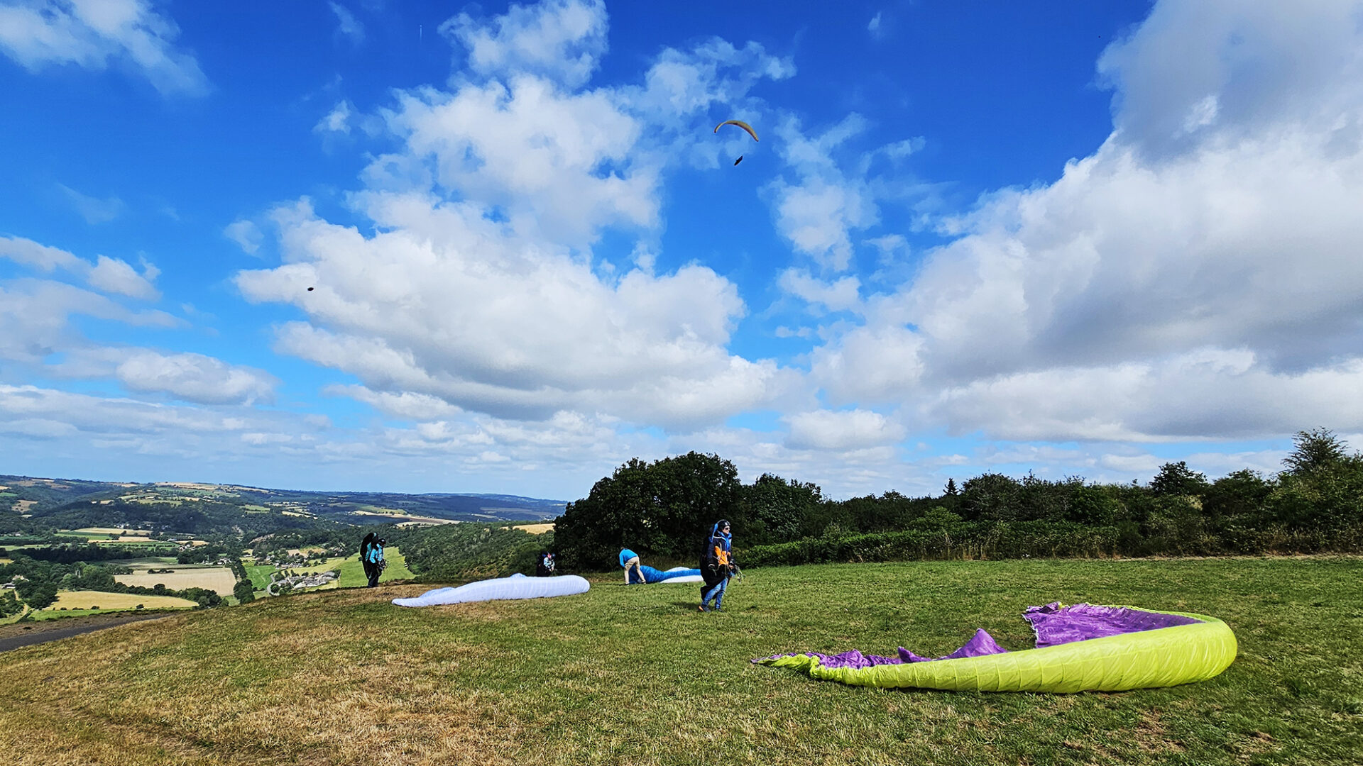 suisse normande decollage parapente