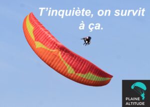 survivre à un baptême de l'air en parapente